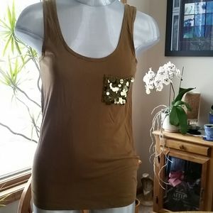 J Crew sequin tank top